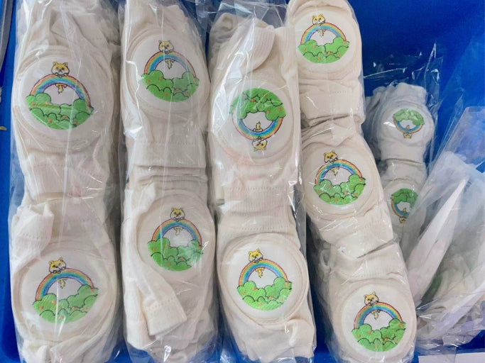 Baby Knee Pads with Cute Animal Embroidery