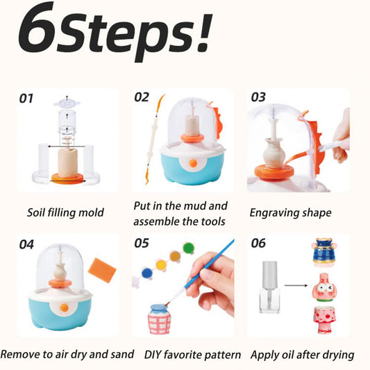 Kids Pottery Wheel Kit