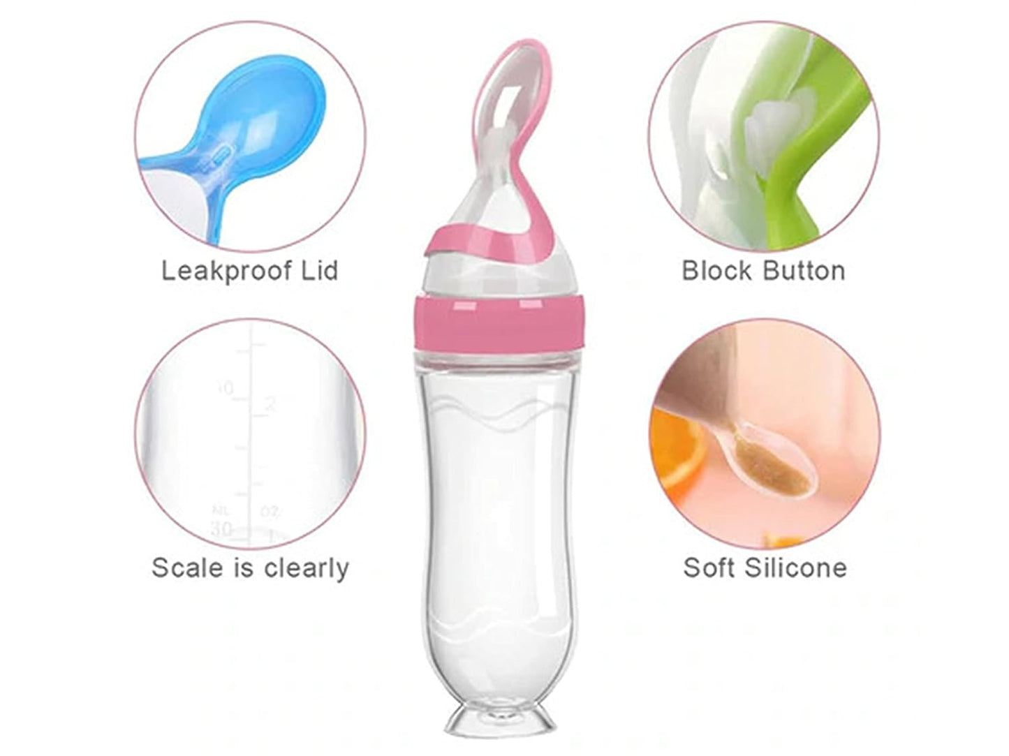 Silicone Food Feeding Bottle