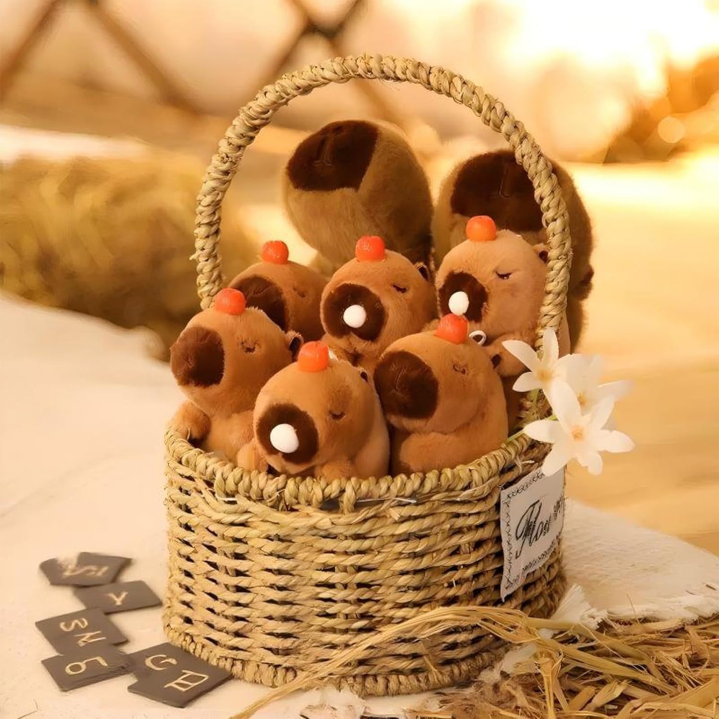 Soft Capybara Keychain Plush Toy
