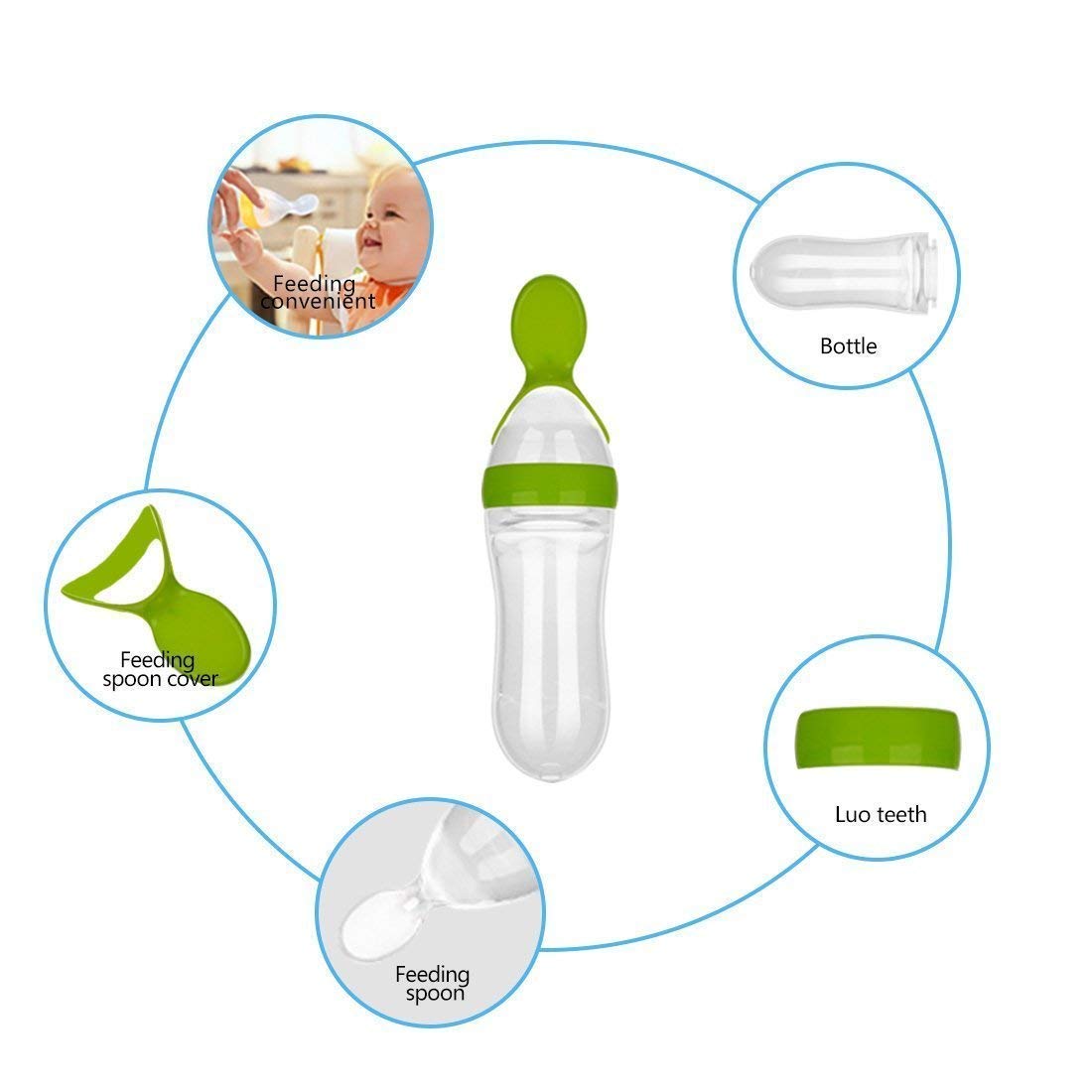 Silicone Food Feeding Bottle