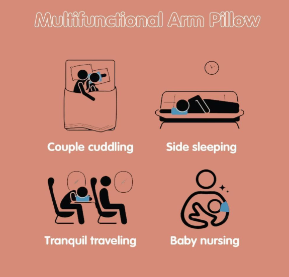 Baby Nursing & Breastfeeding Cotton Arm Pillow
