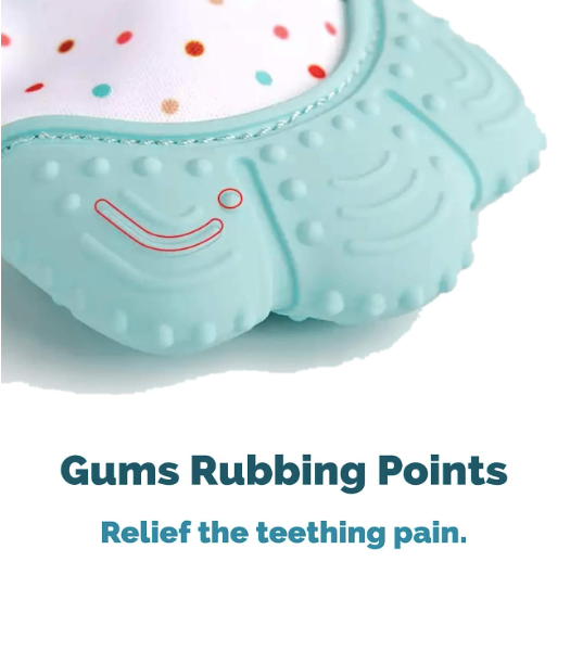 Silicone Baby Teething Mitten Gloves