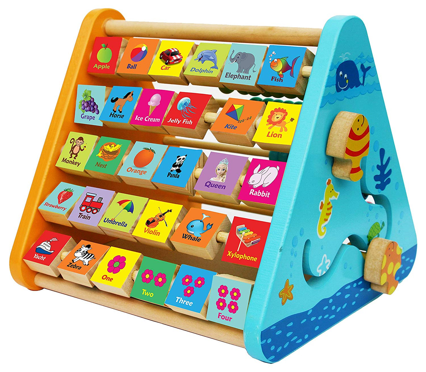 5 in 1 Wooden Triangle Activity Center