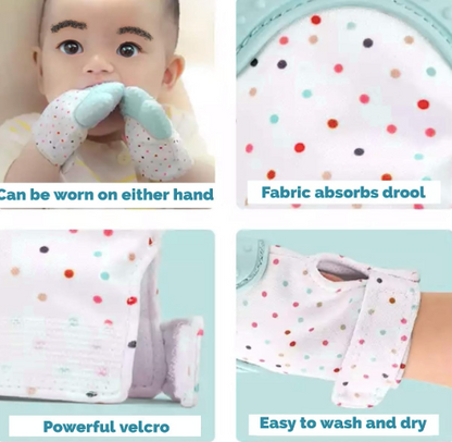Silicone Baby Teething Mitten Gloves